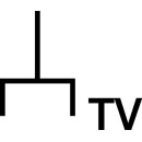 Hager WDF45922 Antennen-Steckdose TV FM 13dB Durchgangsdose