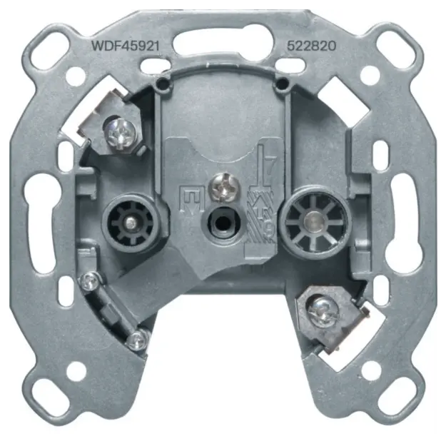 Hager WDF45921 Antennen-Steckdose TV FM 8dB Durchgangsdose