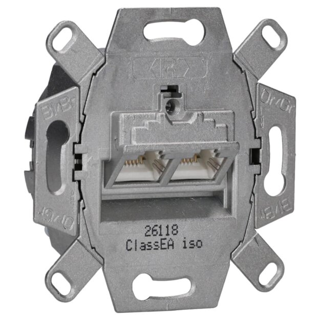 Hager WDF410866 UAE-Steckdose Netzwerkdose 8/8-polig geschirmt ClassEA