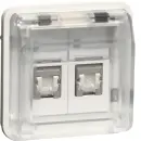 Hager WNA227B UAE Steckdoseneinsatz 8/8p Kat.6 W.1...