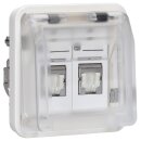 Hager WNA227B UAE Steckdoseneinsatz 8/8p Kat.6 W.1...