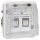 Hager WNA227B UAE Steckdoseneinsatz 8/8p Kat.6 W.1 Polarweiß