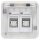 Hager WNA227B UAE Steckdoseneinsatz 8/8p Kat.6 W.1 Polarweiß