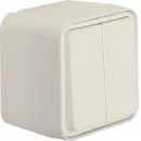 Hager WNC042B Serienschalter AP W.1 Polarweiß