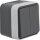 Hager WNC042 Aufputz Serienschalter Feuchtraumschalter Serie W.1 Grau