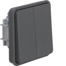 Hager WNA040 Doppel-Wechselschaltereinsatz m Wi W.1 Grau