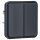 Hager WNA040 Doppel-Wechselschaltereinsatz m Wi W.1 Grau