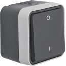 Hager WNC008 Ausschalter 2pol Druck 0 u 1 AP W.1 Grau