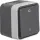 Hager WNC008 Ausschalter 2pol Druck 0 u 1 AP W.1 Grau