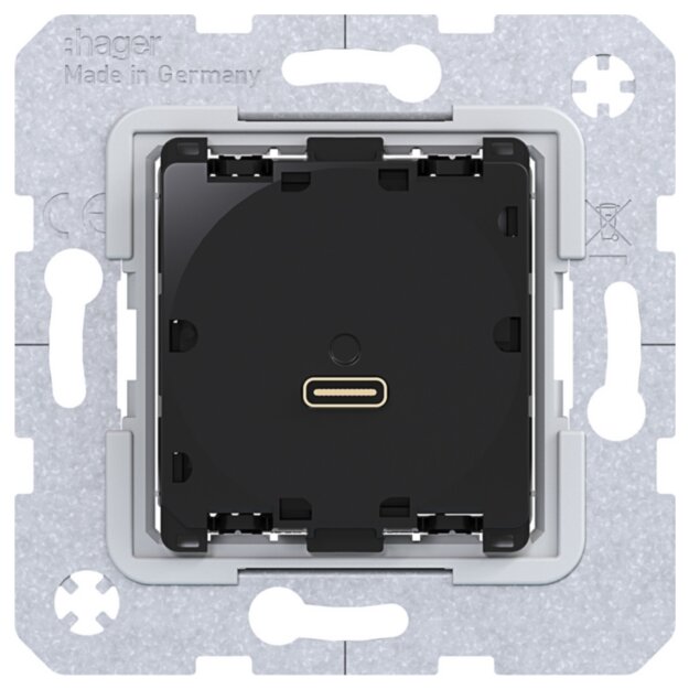 Hager WAS4154 USB-C PD Power Modul Ladedose 65W A.x-C.x