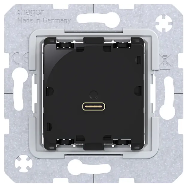 Hager WAS4154 USB-C PD Power Modul Ladedose 65W A.x-C.x