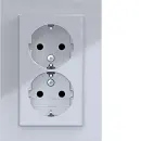 Hager WAS2277TA Doppelsteckdose SCHUKO Abdeckplatte mit...