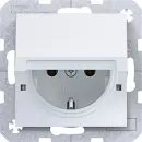 Hager WAS1112WM Steckdose SCHUKO mit Klappdeckel...