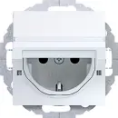 Hager WAS1214WG Steckdose SCHUKO mit Klappdeckel Ax/Cx...