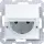 Hager WAS1112WG Steckdose SCHUKO mit Klappdeckel arretiert SK Ax/Cx