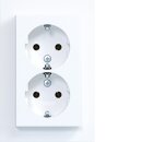 Hager WAS2175WM D-STD SCHUKO Abdeckplatte SK A.1 Lichtweiß