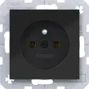 Hager WAS1500BG Steckdosem Schutzk.st SK Ax/Cx Schwarz...