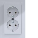 Hager WAS2175TA D-STD SCHUKO Abdeckplatte A.1 Titan