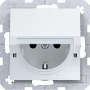 Hager WAS1212WM Steckdose SCHUKO mit Klappdeckel mit...