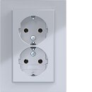 Hager WAS2177TA D-STD SCHUKO Abdeckplatte A.8 Titan