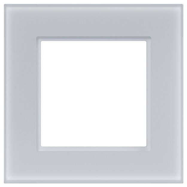 Hager WAD8120GWM LED-Rahmen 1fach A.8 Glas Lichtweiß matt