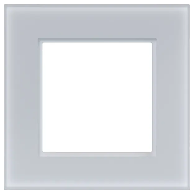 Hager WAD8120GWM LED-Rahmen 1fach A.8 Glas Lichtweiß matt