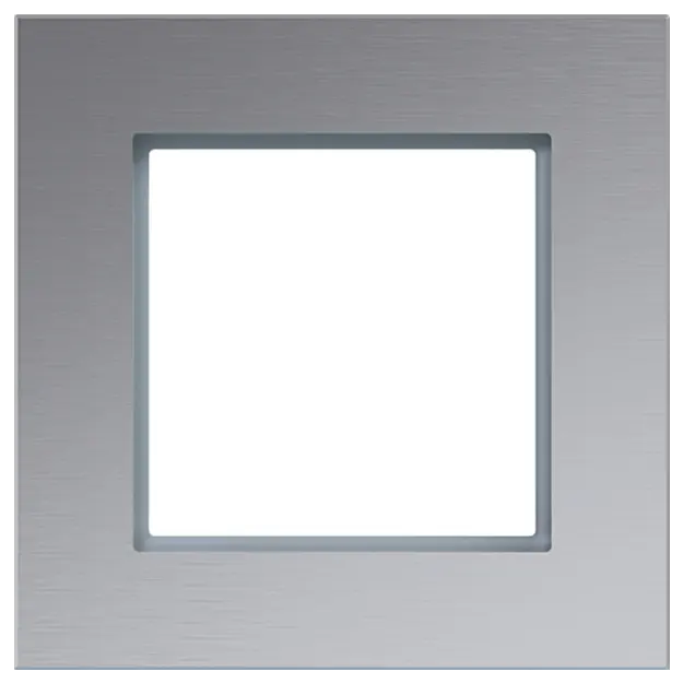 Hager WAD8120AL LED-Rahmen 1-fach A.8 al matt Alu gebürstet
