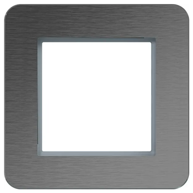 Hager WAD9120ES LED-Rahmen 1-fach C.8 Edelstahl