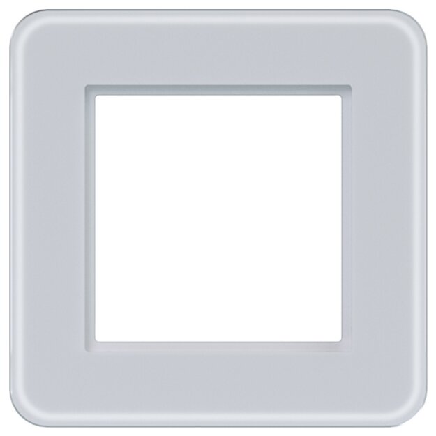 Hager WAD9120GWM LED-Rahmen 1fach C.8 Glas Lichtweiß matt