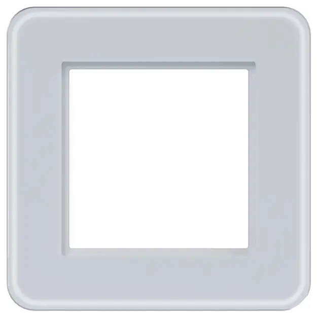 Hager WAD9120GWM LED-Rahmen 1fach C.8 Glas Lichtweiß matt