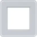 Hager WAD9120GWM LED-Rahmen 1fach C.8 Glas...