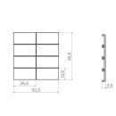 Hager WAK7218WM Aufsatz KNX Tastsensor 8f Bel A.x/C.x Lichtweiß