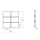 Hager WAK7216BM Aufsatz KNX Tastsensor 6f Bel A.x/C.x...