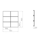 Hager WAK7216BM Aufsatz KNX Tastsensor 6f Bel A.x/C.x...