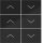 Hager WAK7156BG Abdeckung Tastsensor KNX 6f U/D Ax/Cx Nachtschwarz