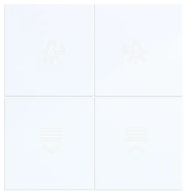 Hager WAK7214WG Aufsatz KNX Tastsensor 4f Bel A.x/C.x Lichtweiß