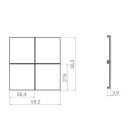 Hager WAK7214WG Aufsatz KNX Tastsensor 4f Bel A.x/C.x...