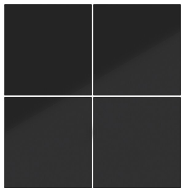 Hager WAK7014BG Aufsatz KNX Tastsensor 4f A.x/C.x Schwarz glänzend