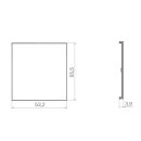 Hager WAK7211BG Aufsatz KNX Tastsensor 1-fach Bel A.x/C.x Schwarz glänzend
