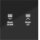 Hager WAK7211BG Aufsatz KNX Tastsensor 1-fach Bel A.x/C.x Schwarz glänzend