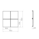 Hager WAK7214WM Aufsatz KNX Tastsensor 4f Bel A.x/C.x...