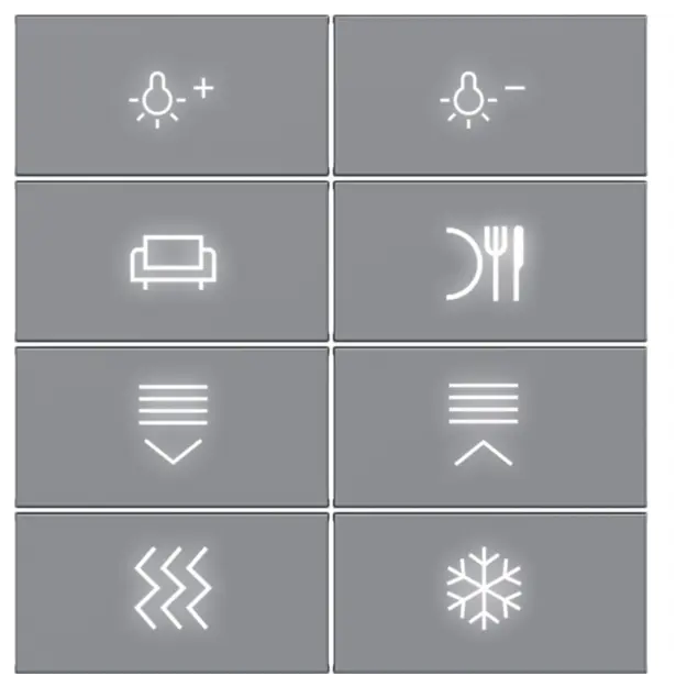 Hager WAK7218TA Aufsatz KNX Tastsensor 8f Bel A.x/C.x