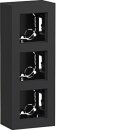 Hager WAD8310BM Gehäuse 3-fach Ausführung AP A.8 Schwarz matt