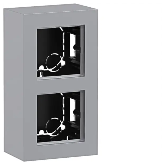 Hager WAD8210TA Gehäuse 2-fach hoch AP A.8 Titan