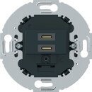 Hager WTS4155BM USB-Ladsteckdose UP C+C PD20W rund Anthrazit