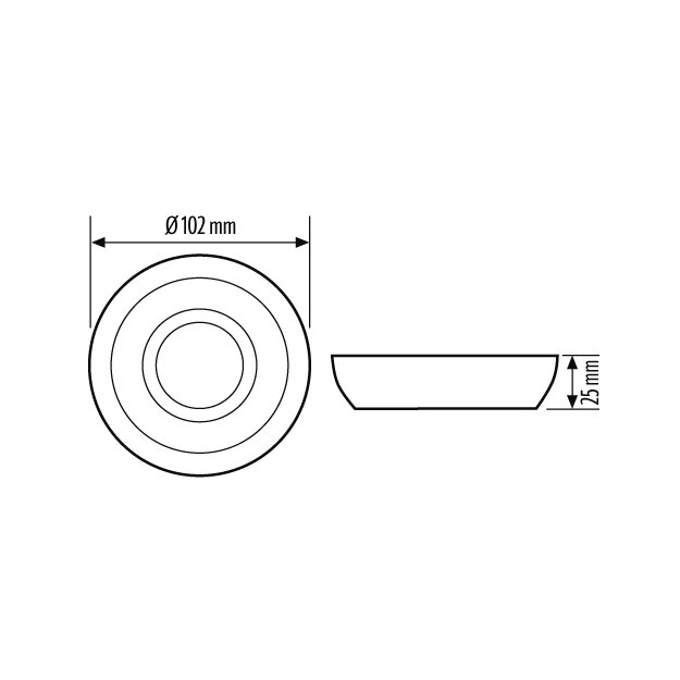 Esylux BASIC COVER 8 IP54 WH Abdeck-Set für BASIC Serie 8 m IP54 EB00432057