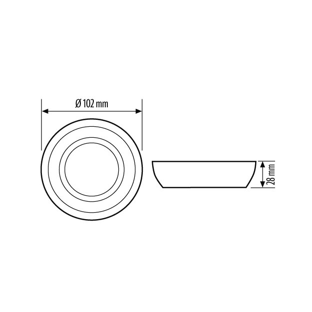 Esylux BASIC COVER 24 IP54 WH Abdeck-Set für BASIC Serie 24 m IP54 EB00432064