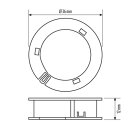 Esylux COMPACT MINI MOUNTING SET 8/12 Deckeneinbauset...