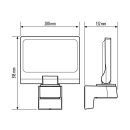 Esylux SUNJA FL TR 10500 827/840 AN LED-Strahler mit...