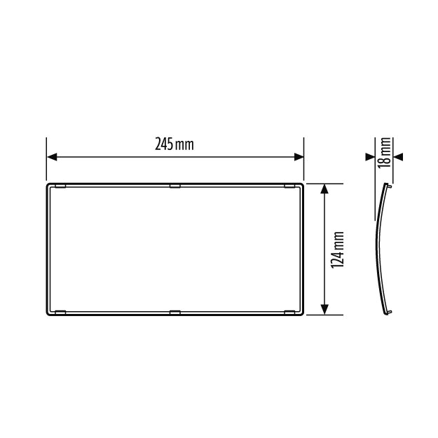 Esylux SLE SM DIFFUSOR Ersatzdiffusor für Serie SLE SM mit LiFePO4 Akku inklusive Piktogramm-Satz Weiß EN00032844